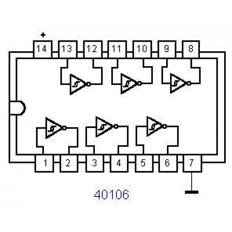 Cd40106be схема включения